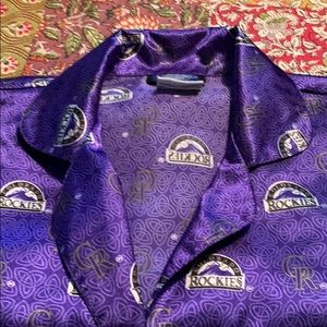 Colorado Rockies short sleeve nightshirt/pajamas-M